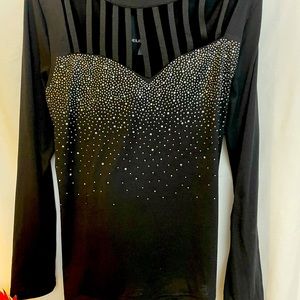 Women’s sparkly top - worn once (to big) size Large